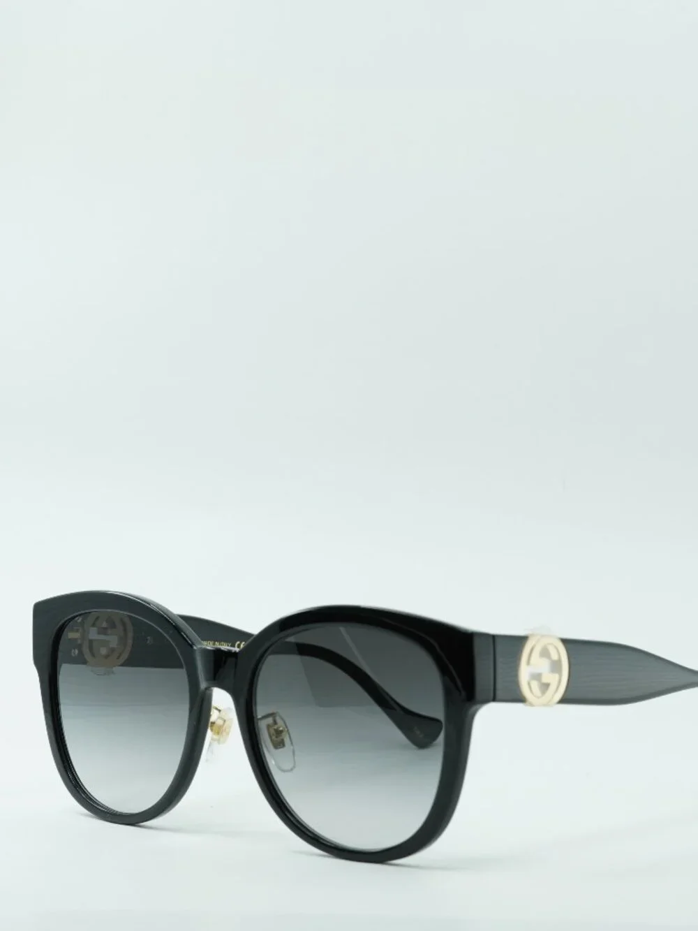 Gucci GG1028SK 006 Cat Eye Sunglasses - Black / Grey